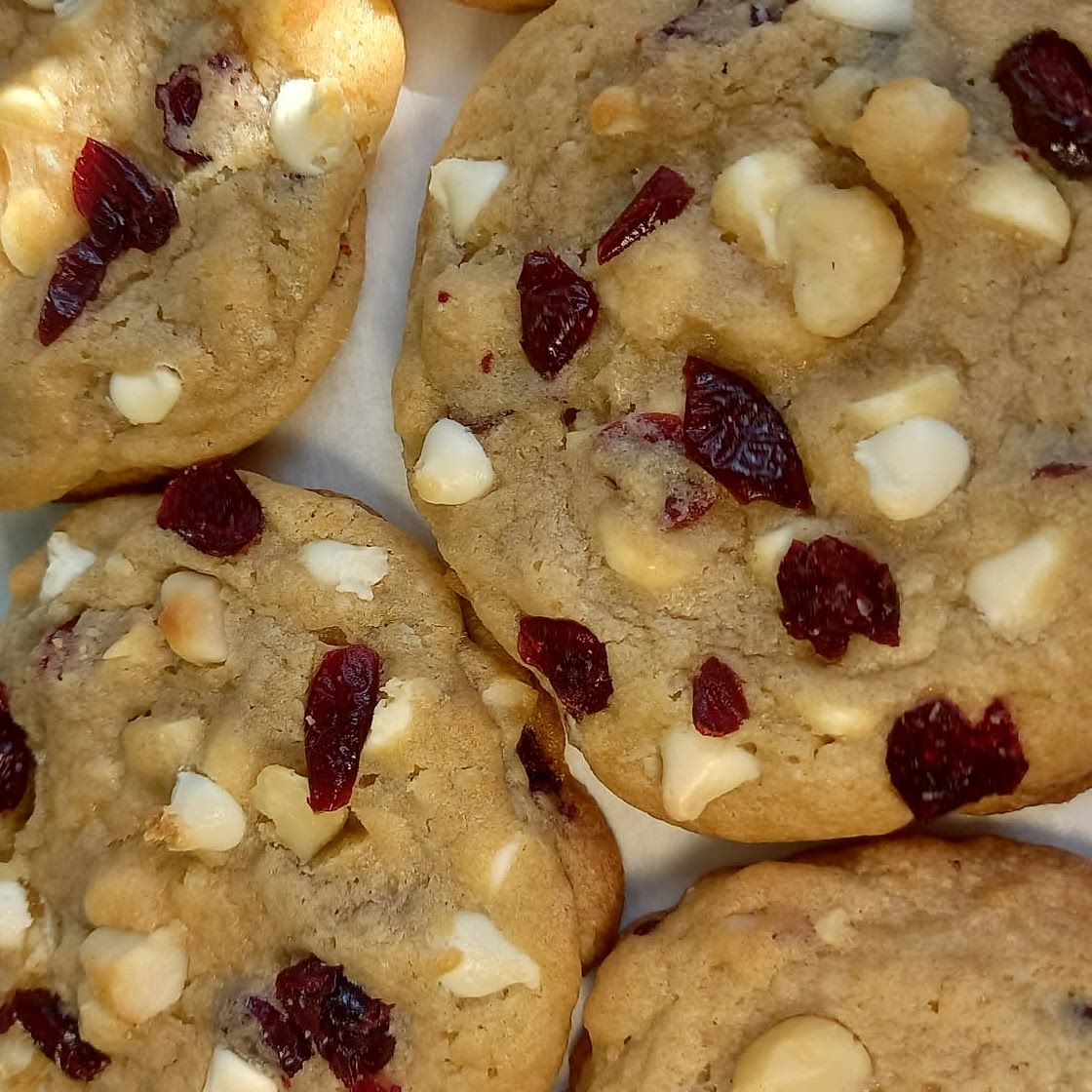 Cranberry, White Chocolate, Macadamia Nut Cookies