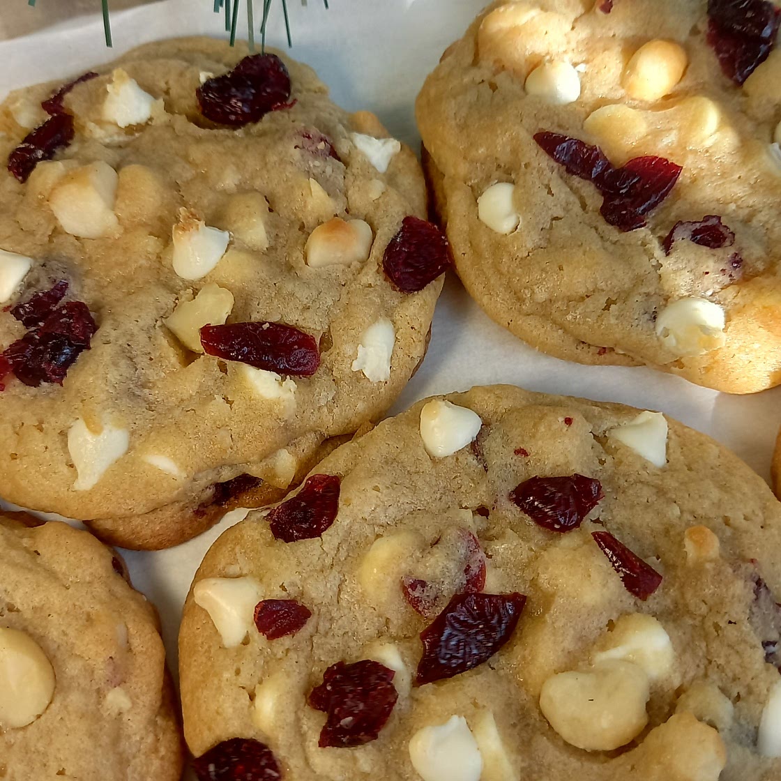 Cranberry, White Chocolate, Macadamia Nut Cookies