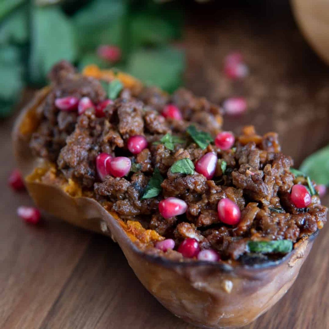 Honeynut Squash with Spiced Beef