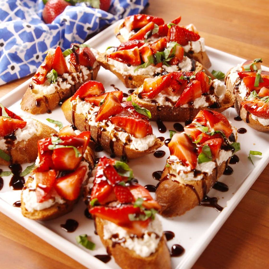 Get Ready To Devour Strawberry Balsamic Bruschetta