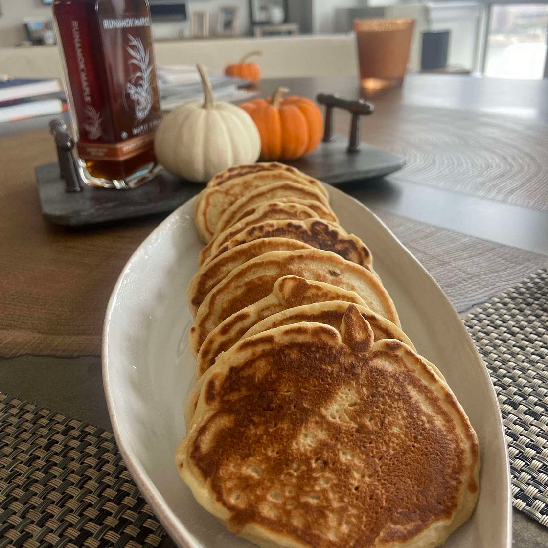 Banana Ginger Pancakes