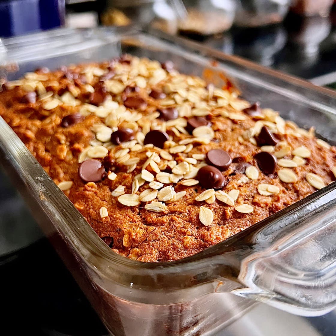 Chocolate banana oat bread 