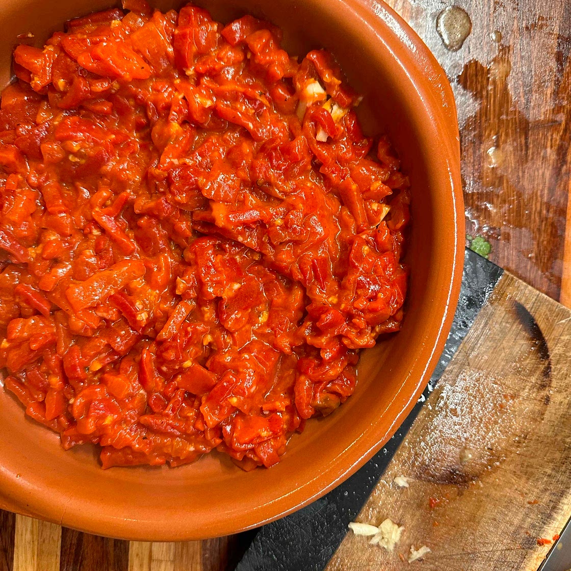 Roasted Red pepper salad
