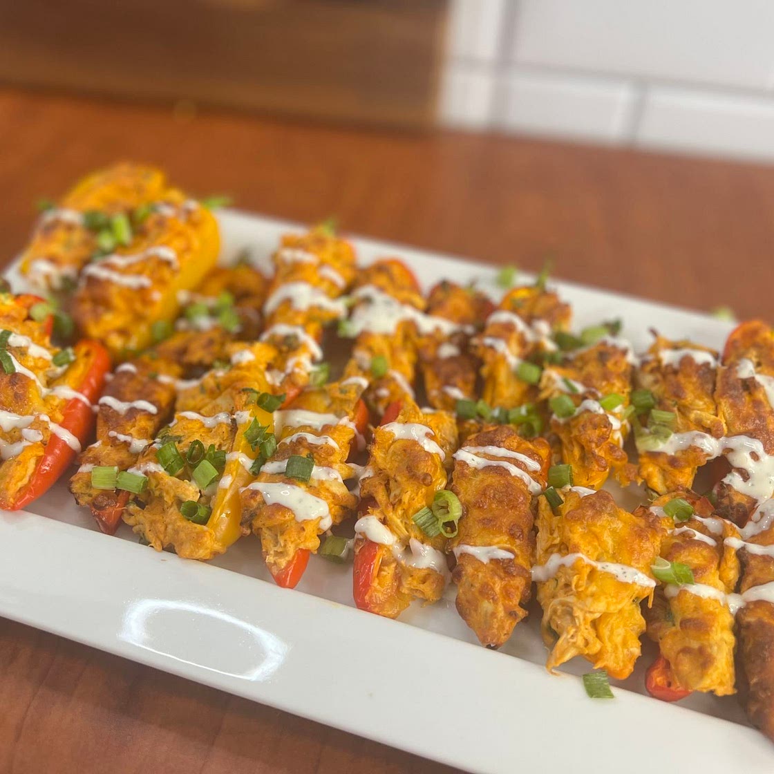 Buffalo Chicken Mini Peppers