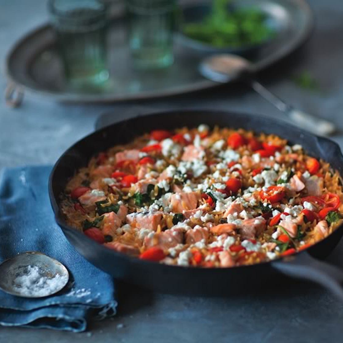 Salmon Orzo