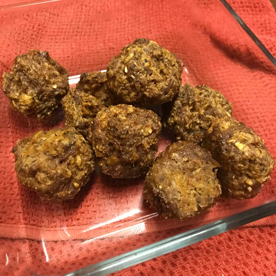 Quick Meatballs (no gluten/dairy)