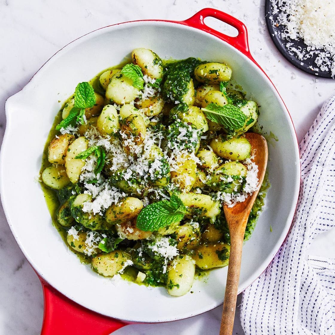 Pesto gnocchis