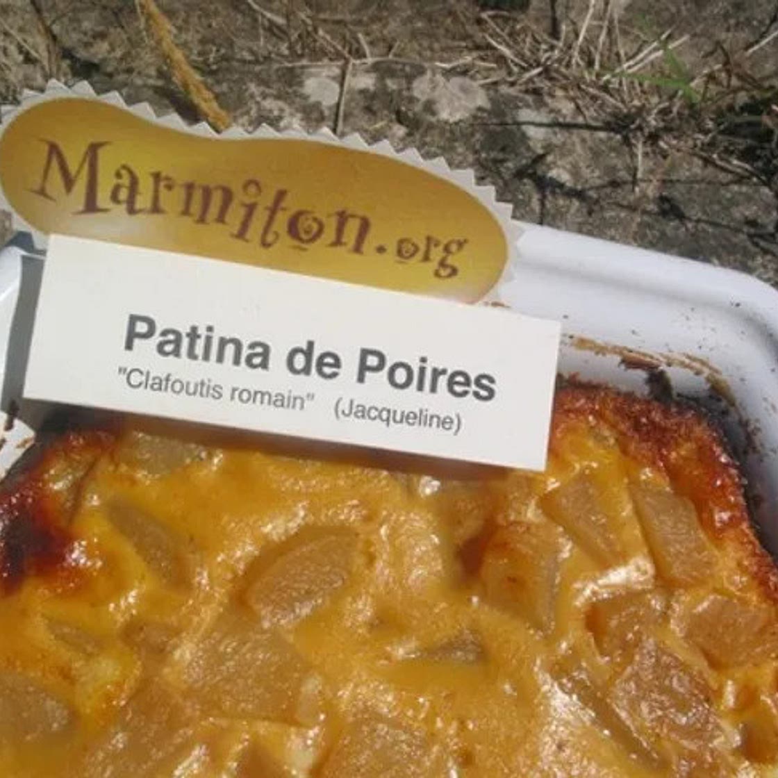 Patina de poires (patina de piris) – dessert  de cuisine antique  romaine