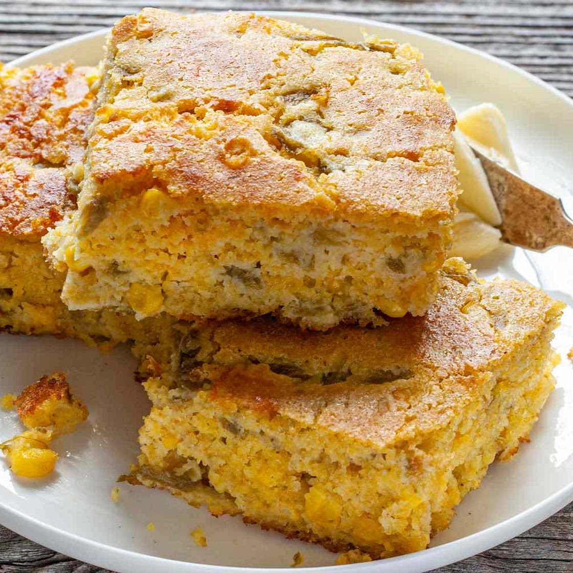 Green Chile Cheese Cornbread