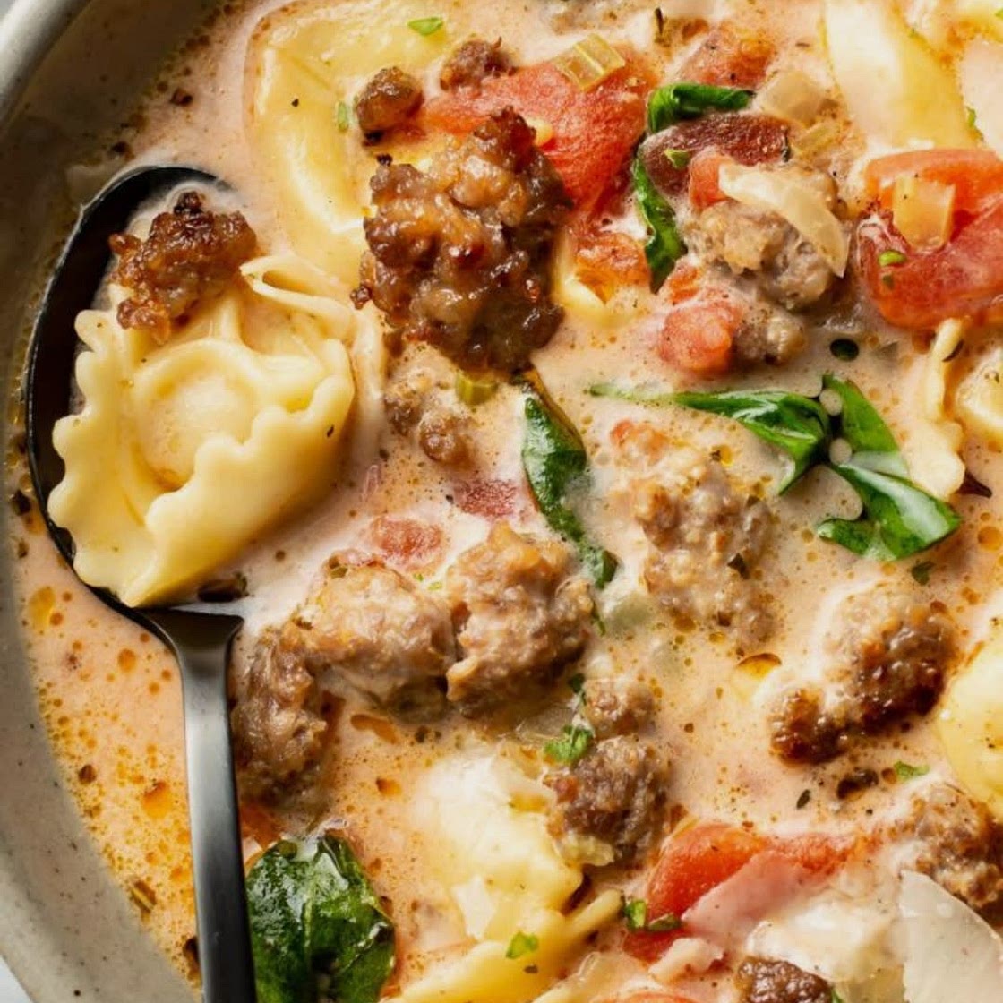 Italian Sausage Tortellini Soup
