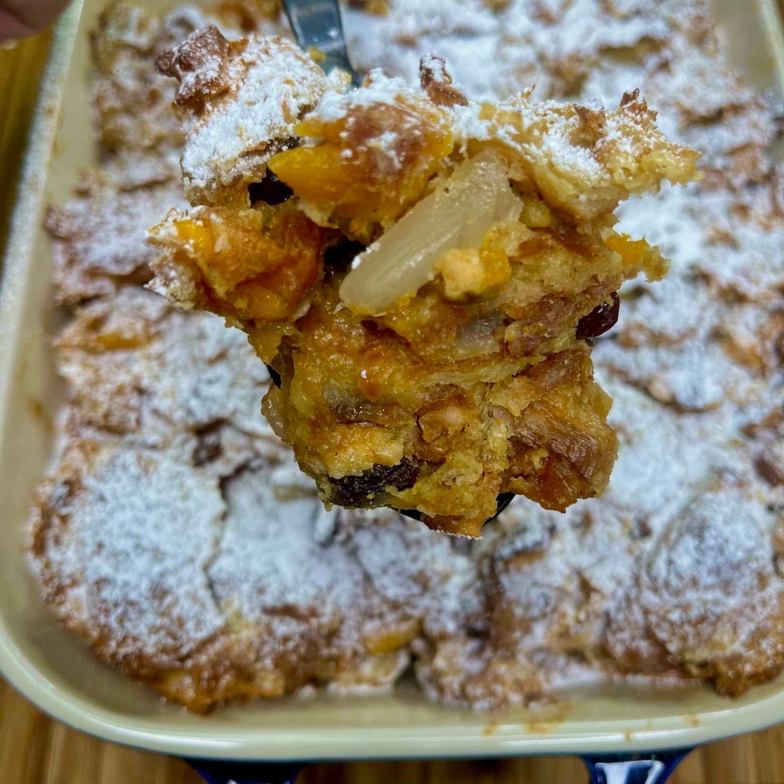 Fruit Cake Bread Pudding 