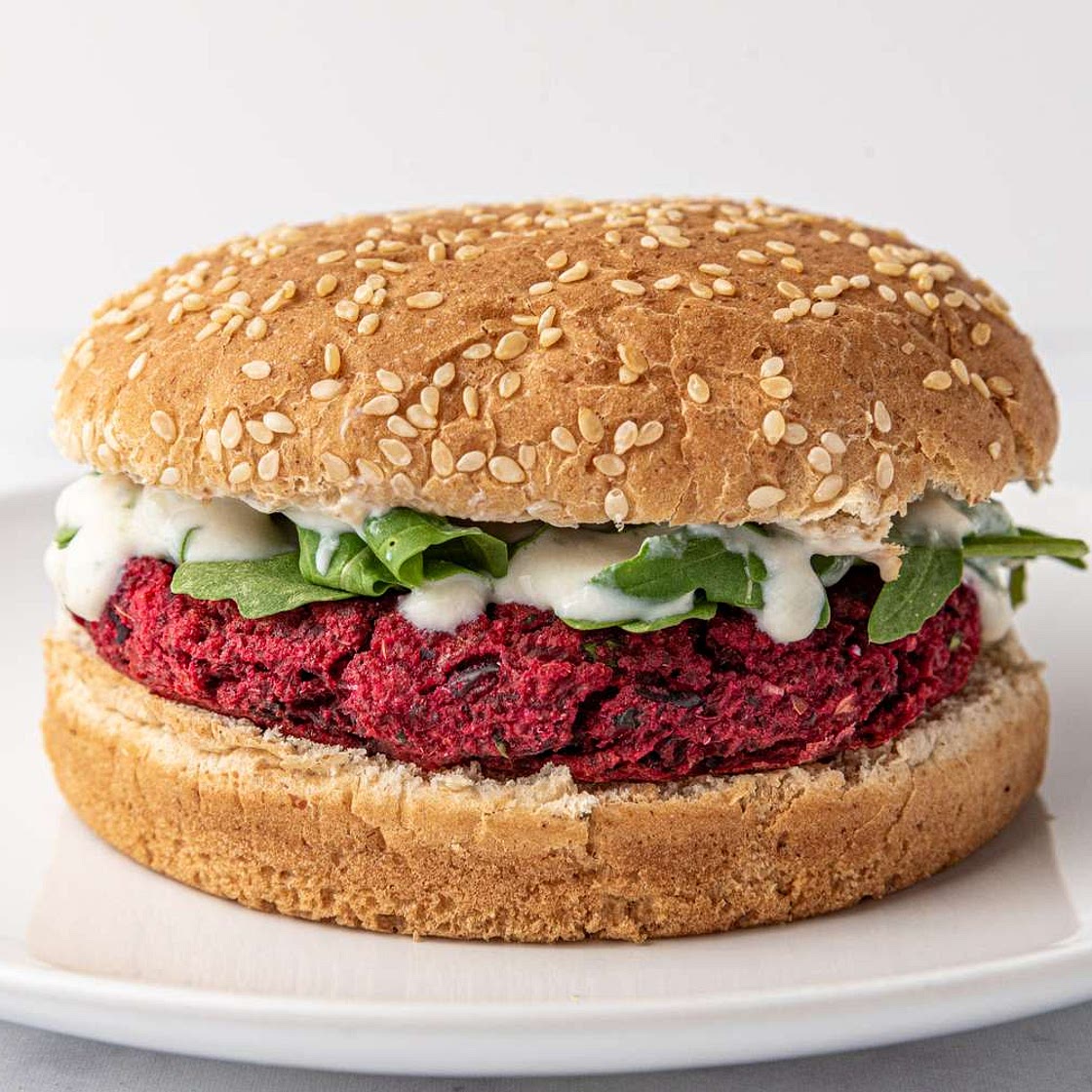 Beetroot Lentil Burgers
