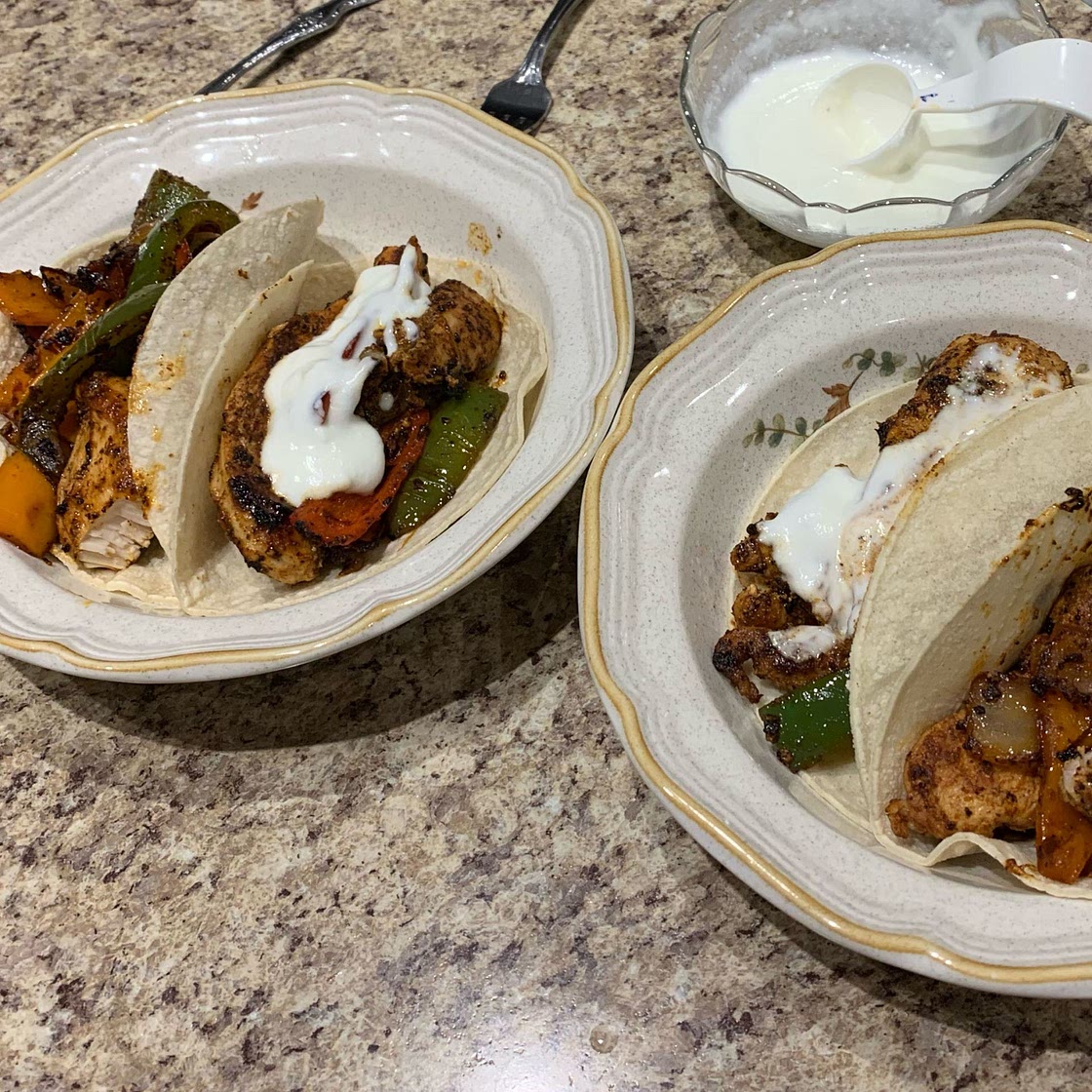 The BEST Chicken Fajita Tacos