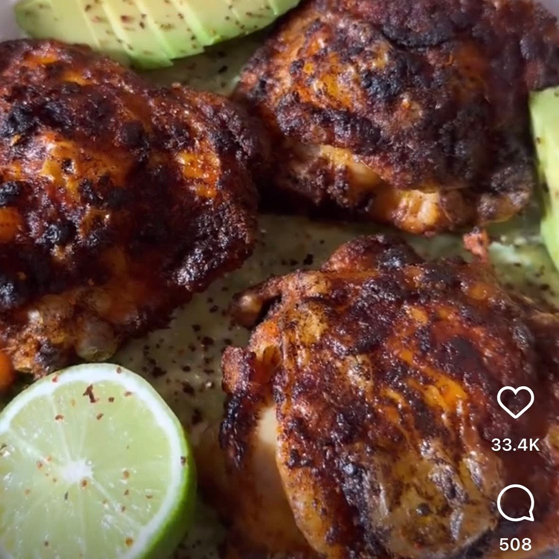 Avocado Lime Chicken thighs