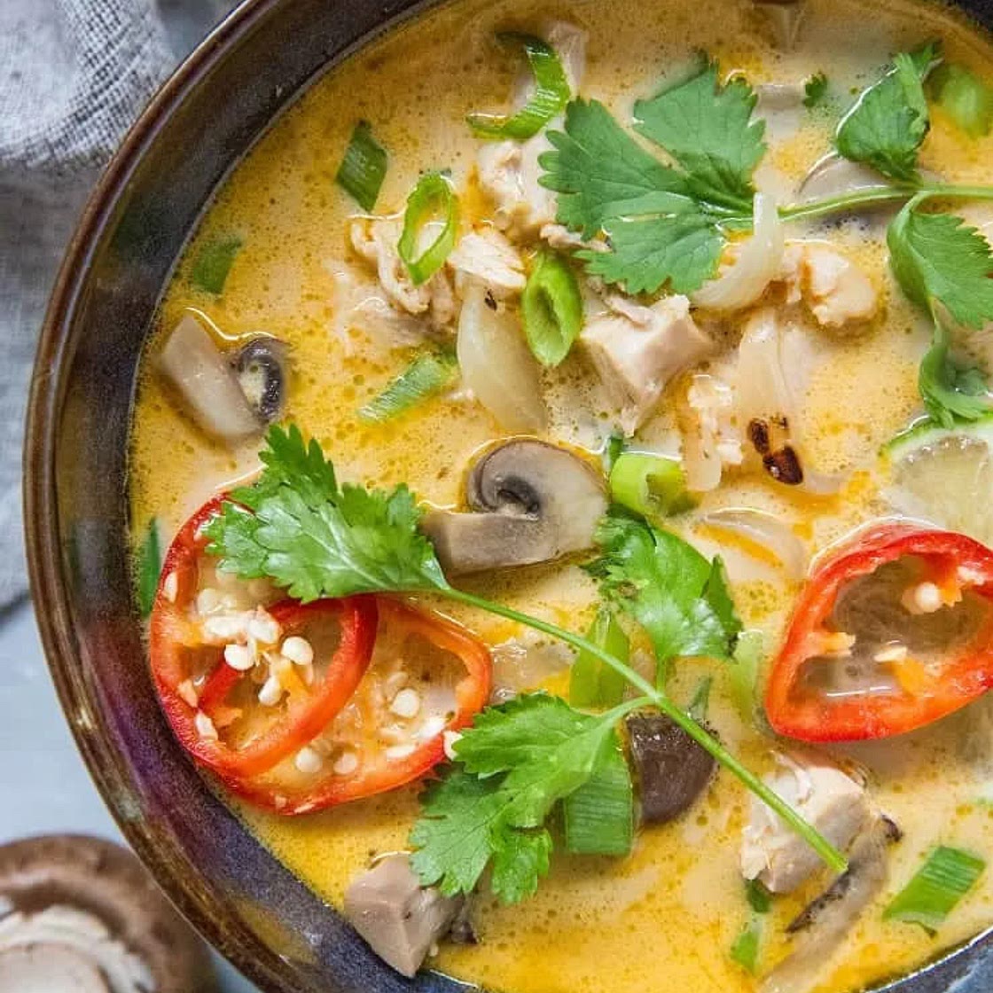 Tom Kha Gai (Thai Coconut Chicken Soup)