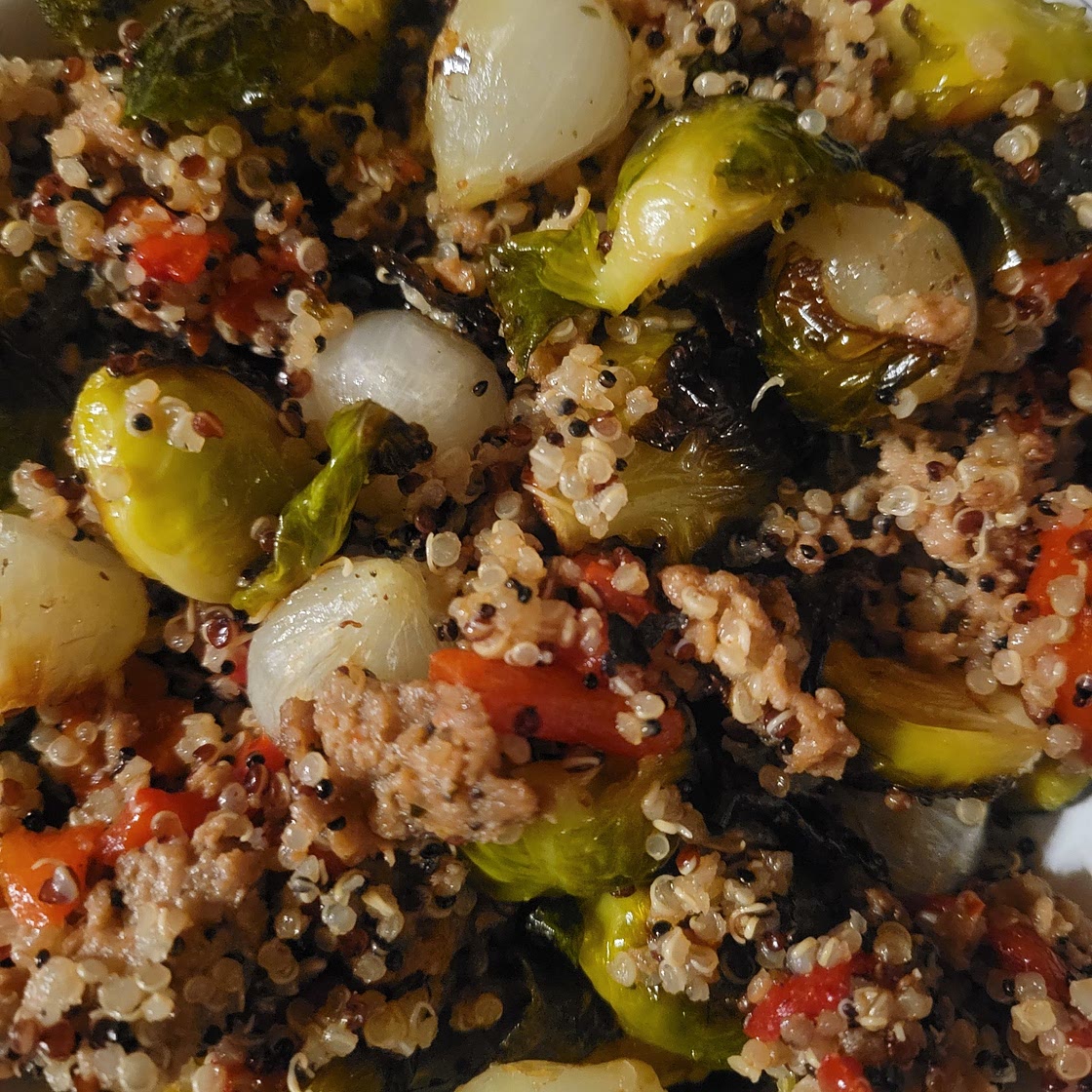 Brussel sprouts & Broccoli with Quinoa
