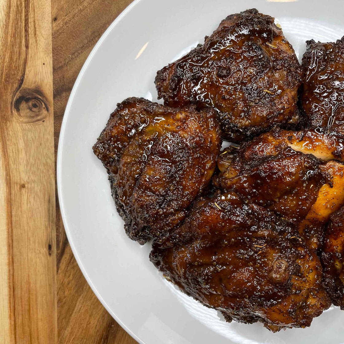 Maple Mustard Chicken Thighs 