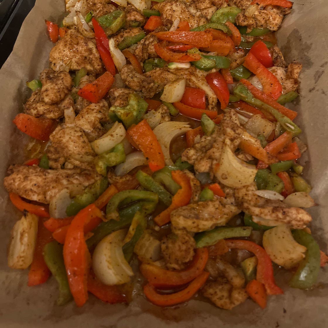 Sheet Pan Chicken Fajitas