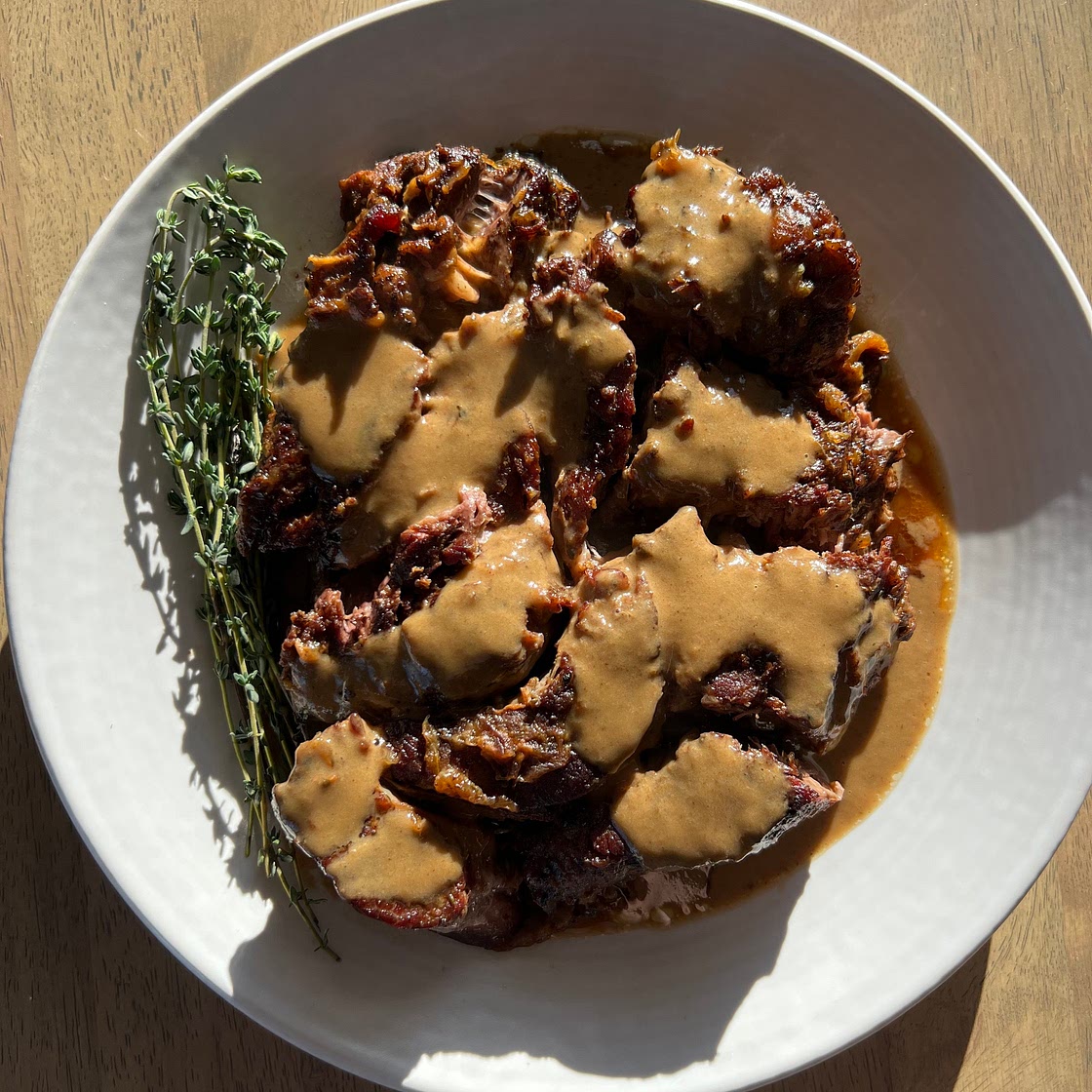Green Peppercorn Cognac Pot Roast — Cafe Hailee