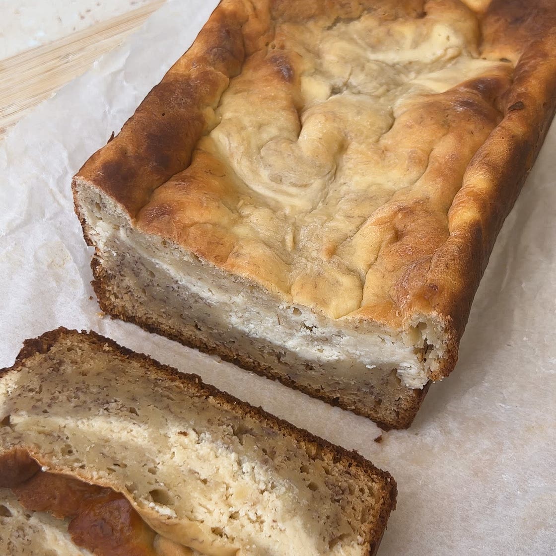 Cheesecake Banana Bread