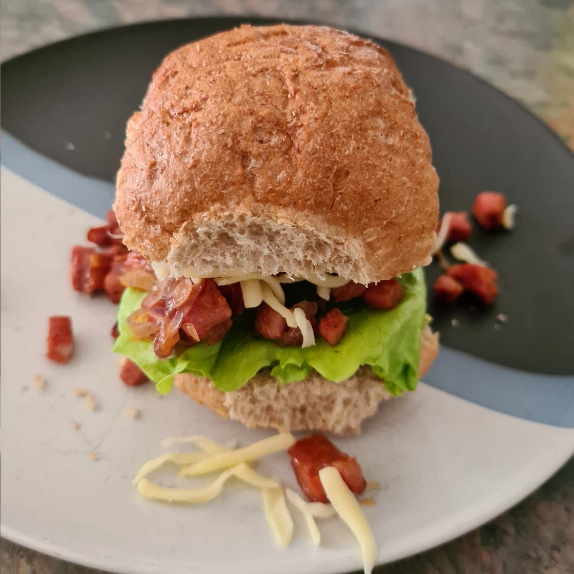Mexican Cheese and Chorizo Torta