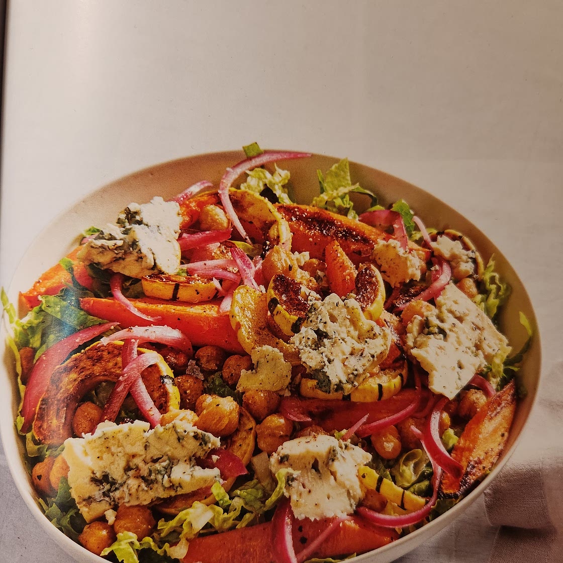 Spiced Chickpea, Carrot, and Delicata Squash Salad