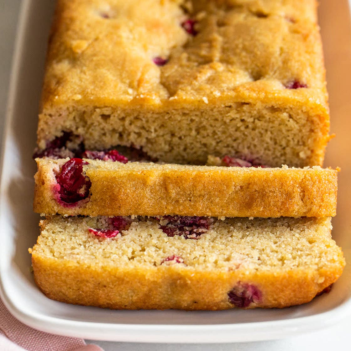 Paleo Almond Flour Cranberry Bread