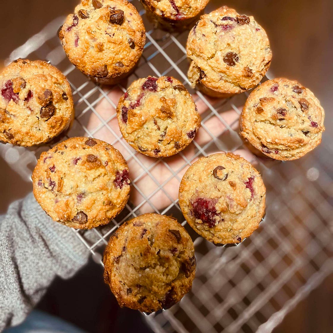ZERO SHAME RASPBERRY-CHOCOLATE MUFFINS 