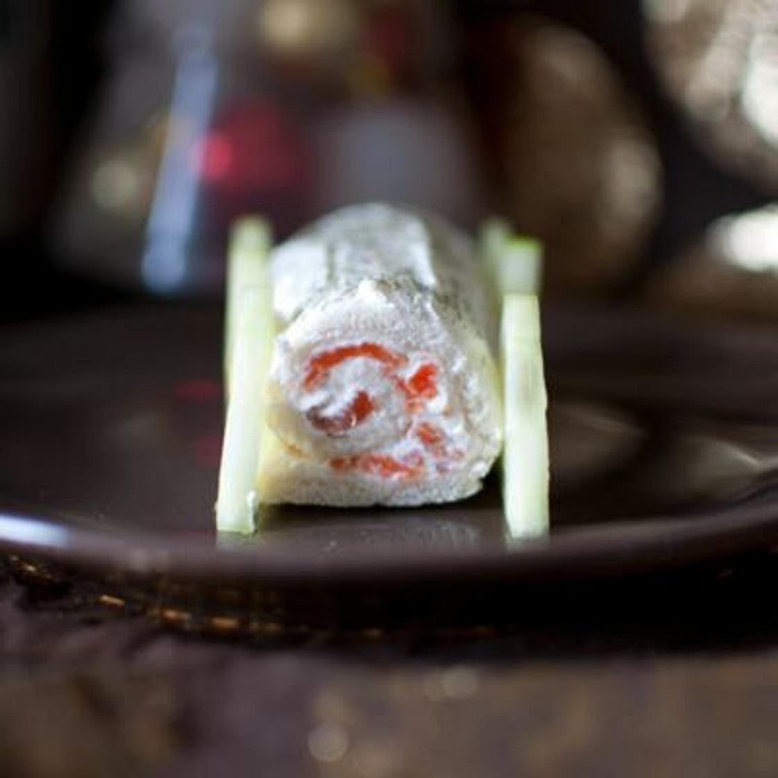 Bûche salée au saumon et fromage frais