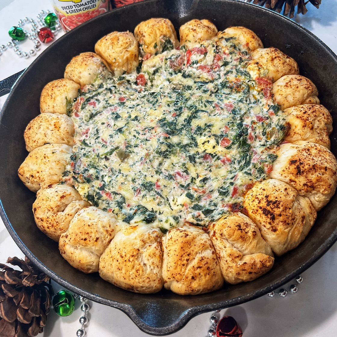Spinach Dip Biscuit Wreath — Angiela Eats - Quick, Easy, & Delicious Recipes