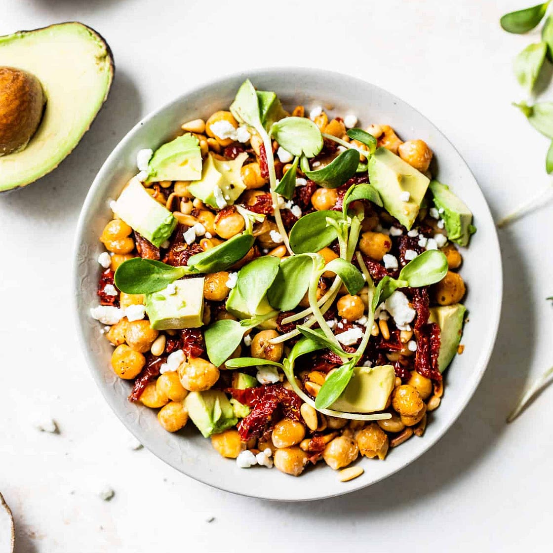 Sun-Dried Tomato Chickpea Salad