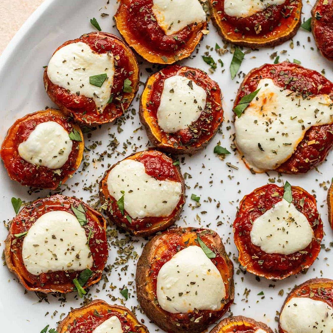 Sweet Potato Pizza Bites