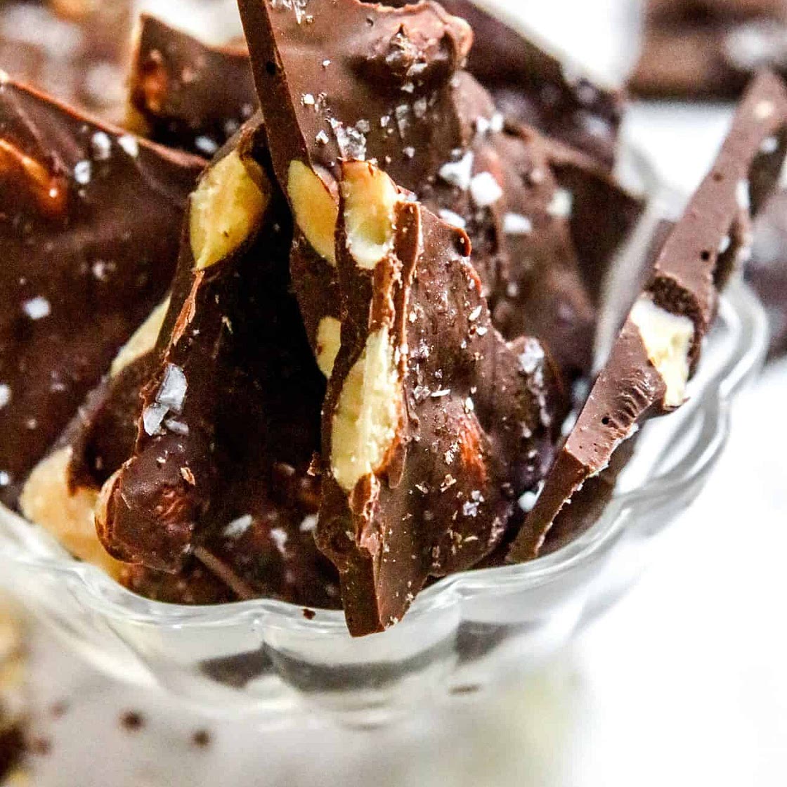 Sweet & Salty 3-Ingredient Chocolate Almond Bark