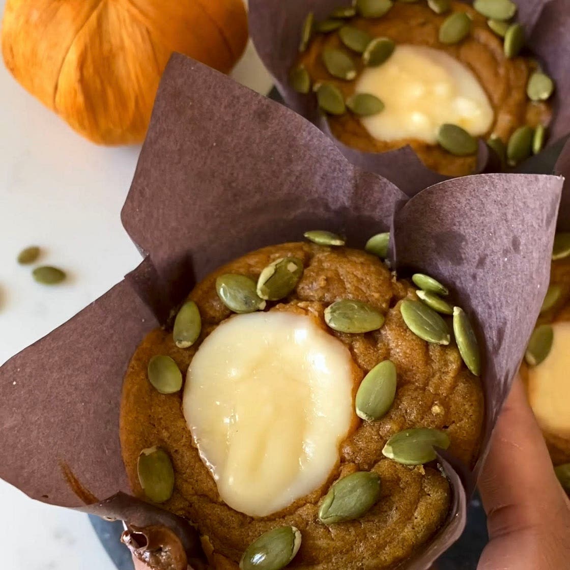 Pumpkin Cream Cheese Muffins