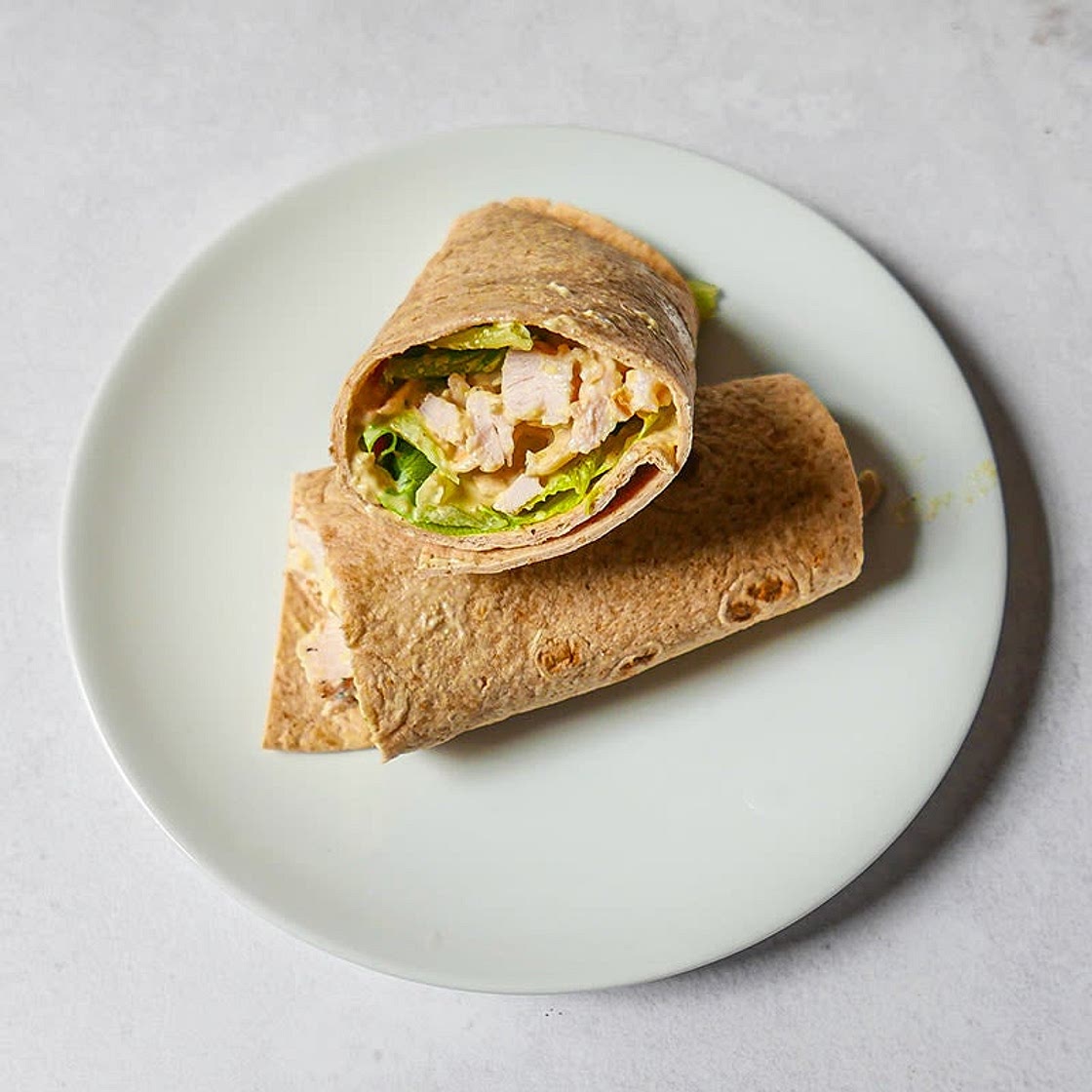 Chicken Caesar salad wrap