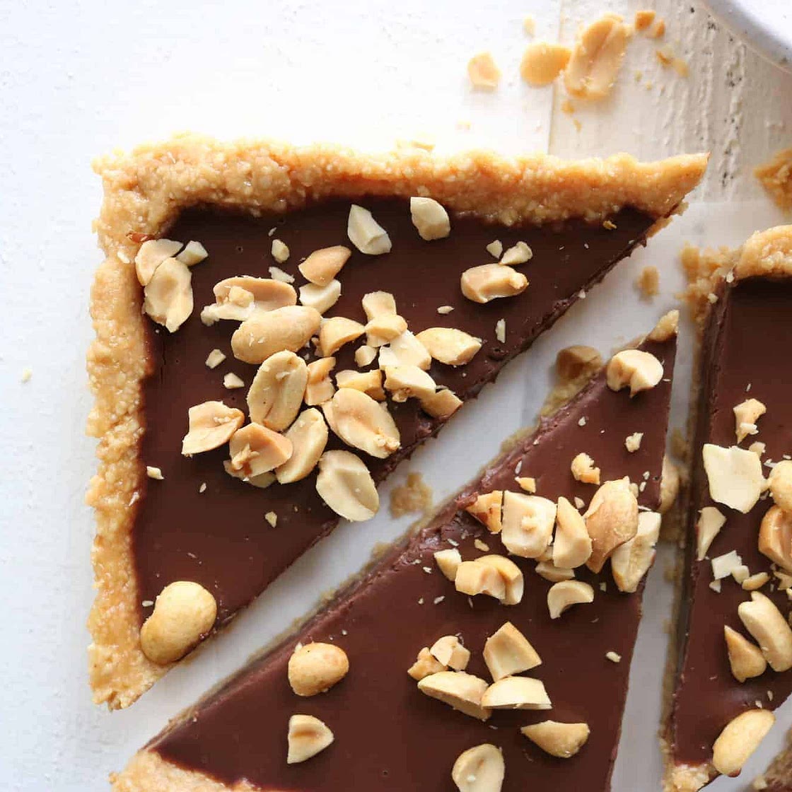 Easy 10-Min Chocolate Peanut Butter Tart