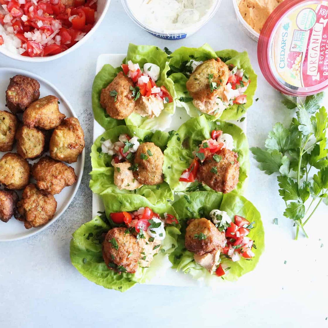 My Favorite Falafel with Butter Lettuce