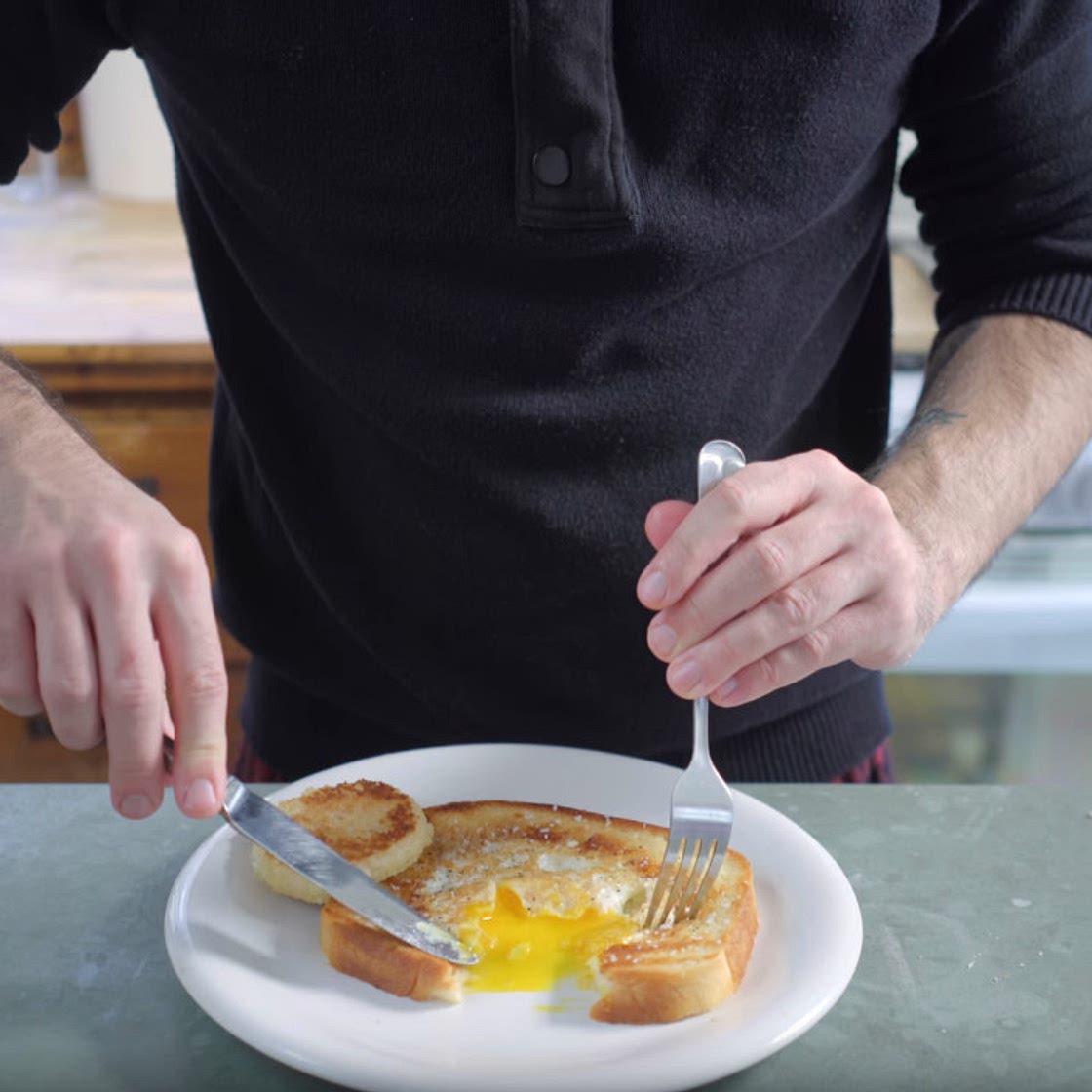 Eggs in a Nest inspired by Lots of Stuff — Binging With Babish