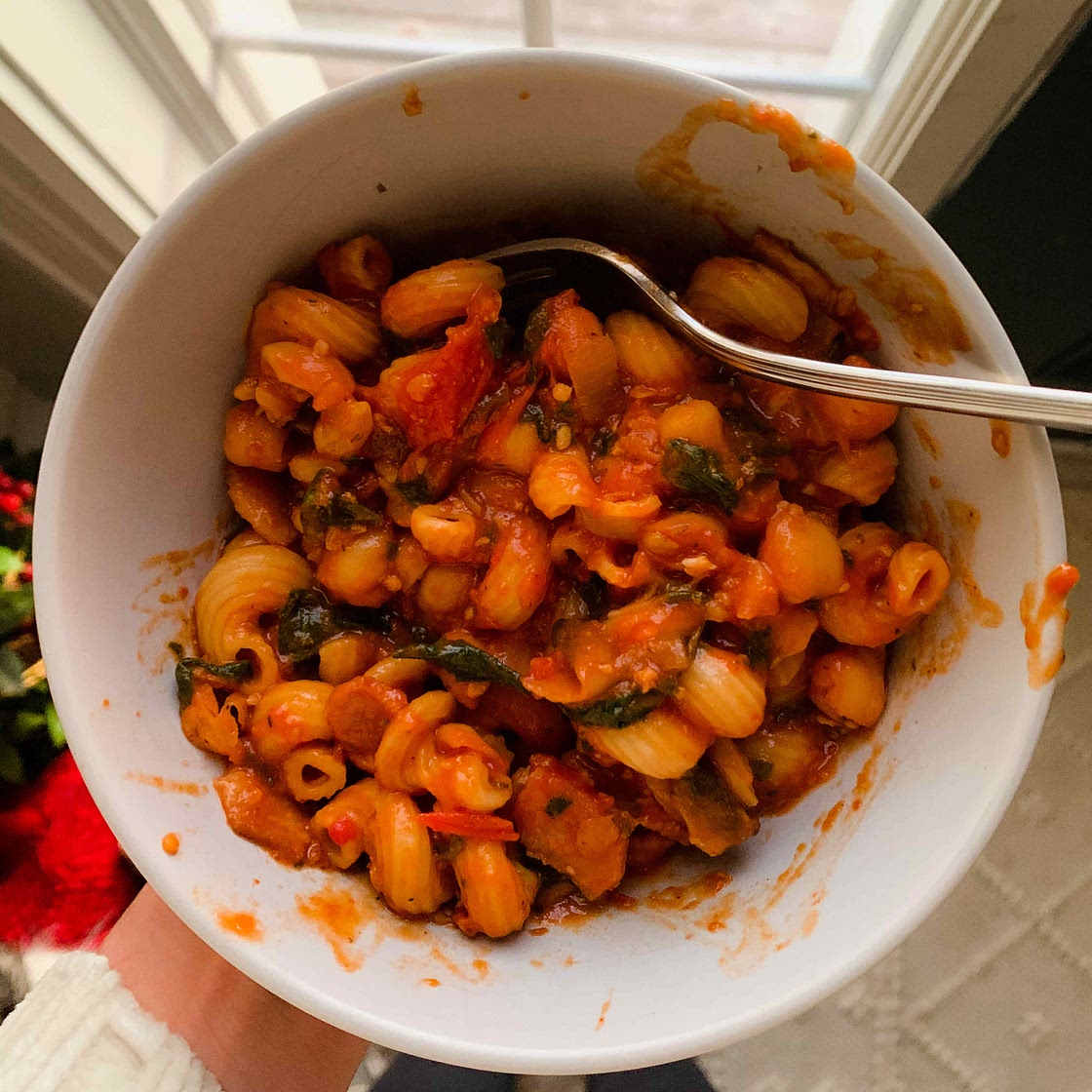 Bacon Chickpea pasta (instant pot)