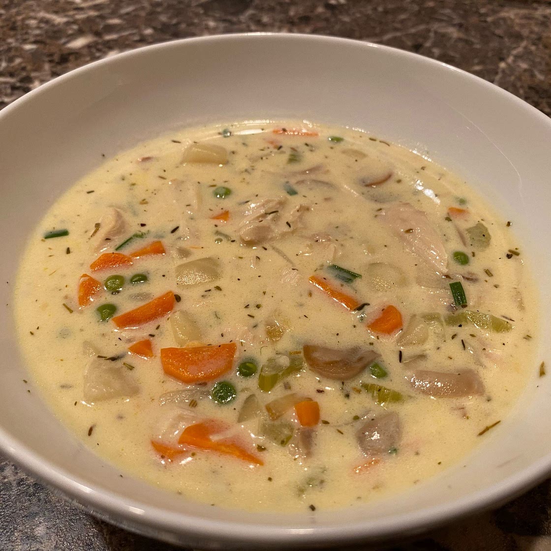 Smoked Turkey Pot Pie Soup