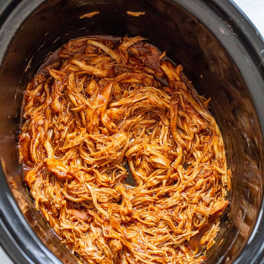 Slow Cooker Apple BBQ Chicken