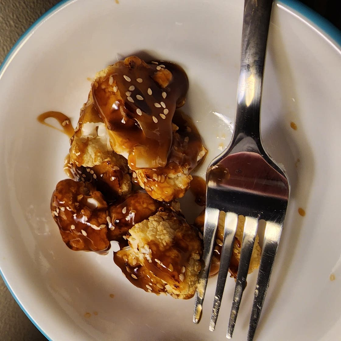 Sticky Sesame Cauliflower
