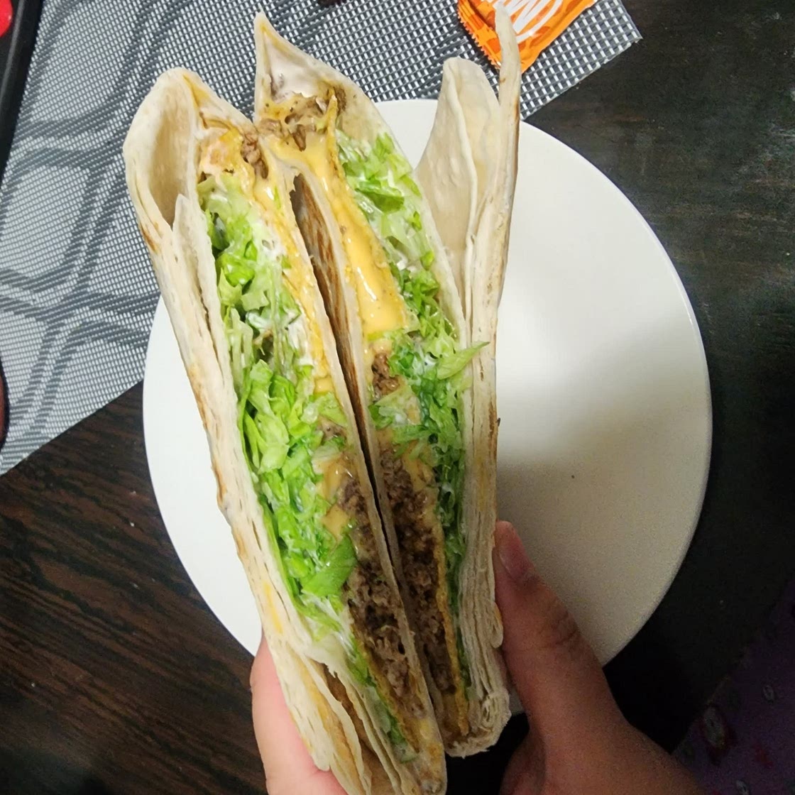 Homestyle Taco Bell Crunchwrap Supreme