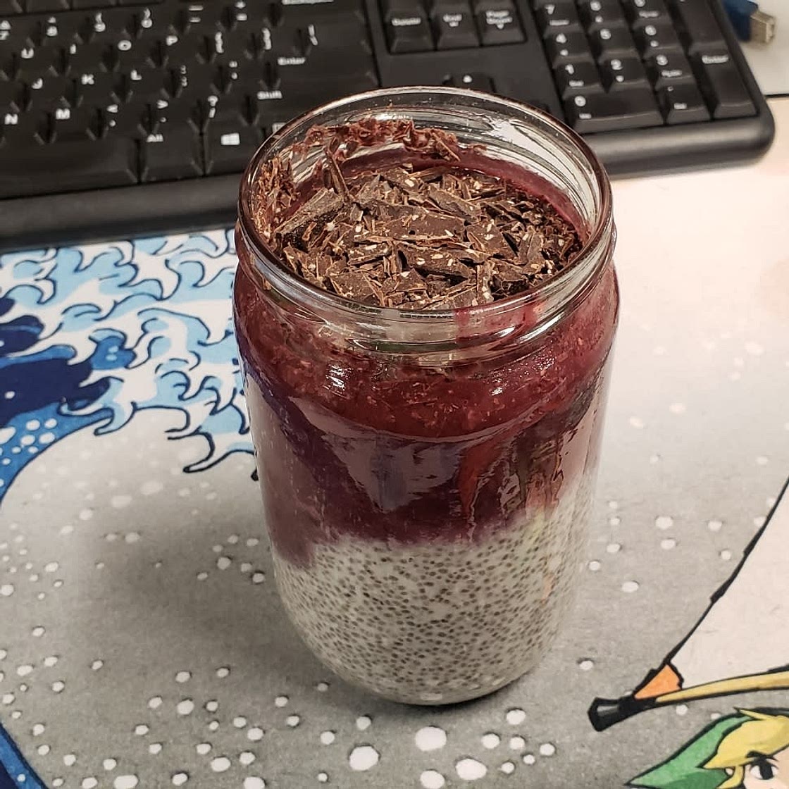 Healthy Cherry Chia Pudding