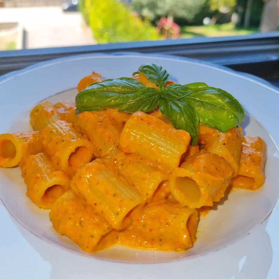 Pasta with peppers and walnuts 💕