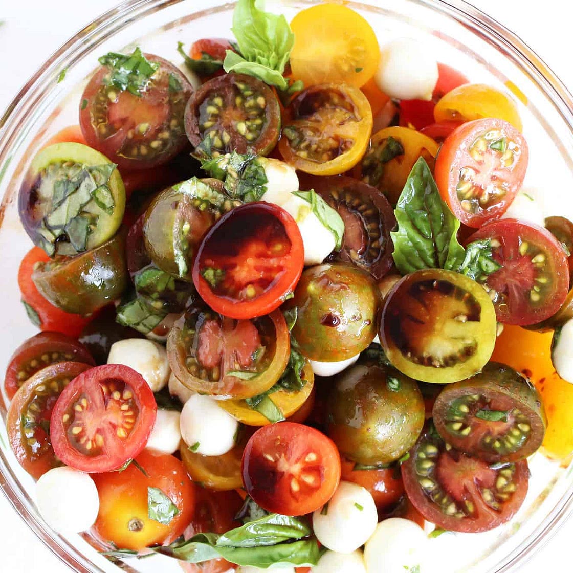 Mini Heirloom Caprese Salad