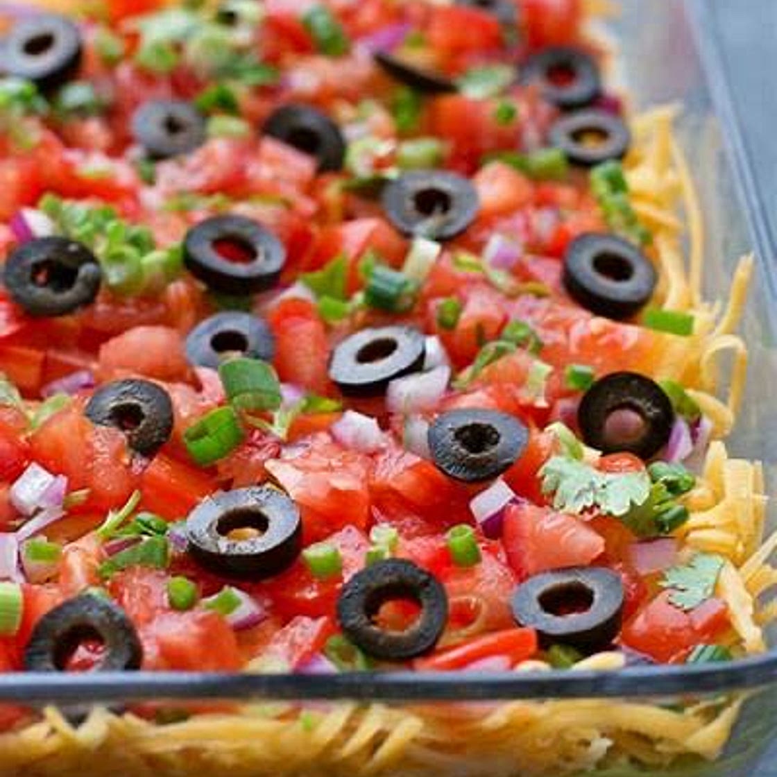 Seven layer dip