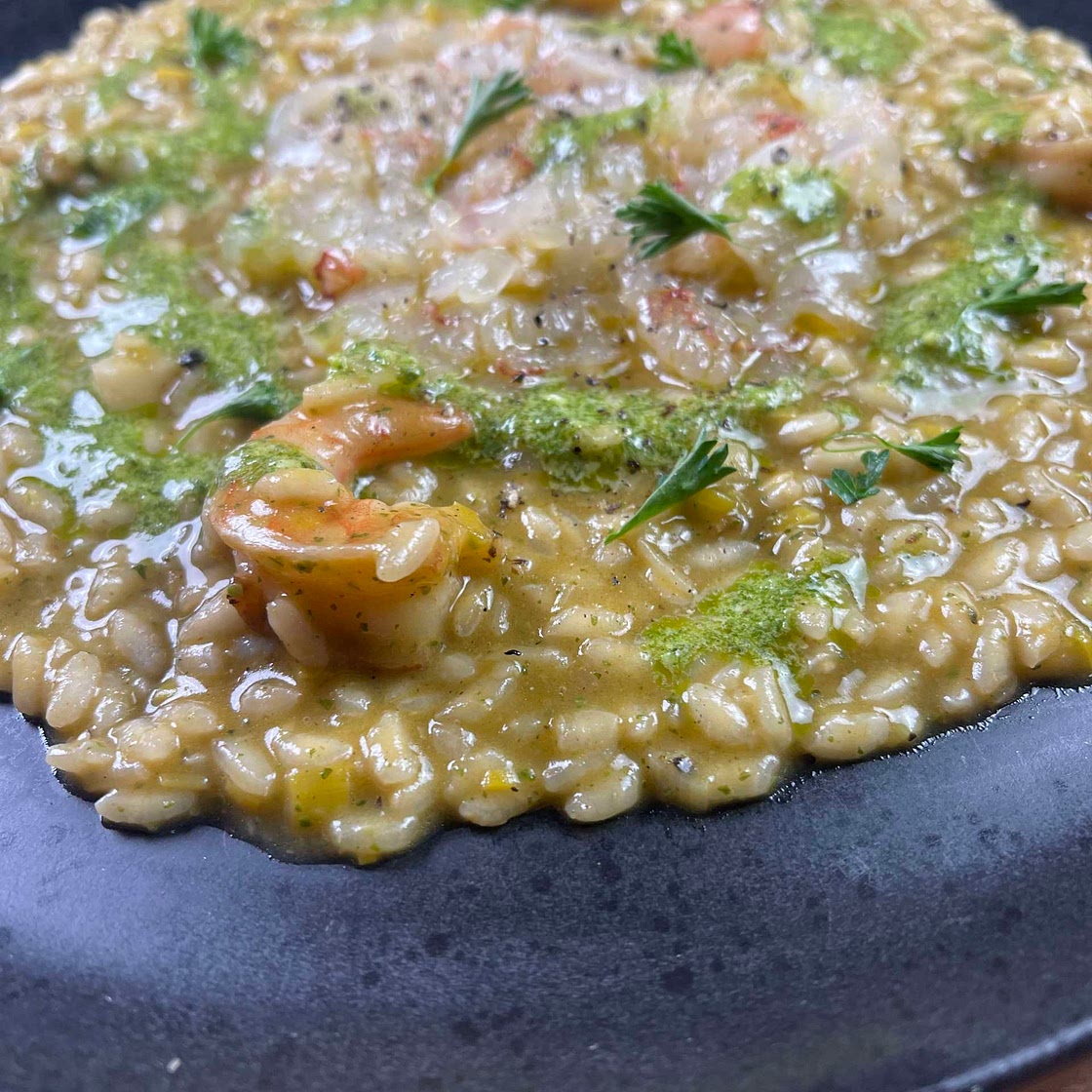 Risotto Prosecco and seafood 