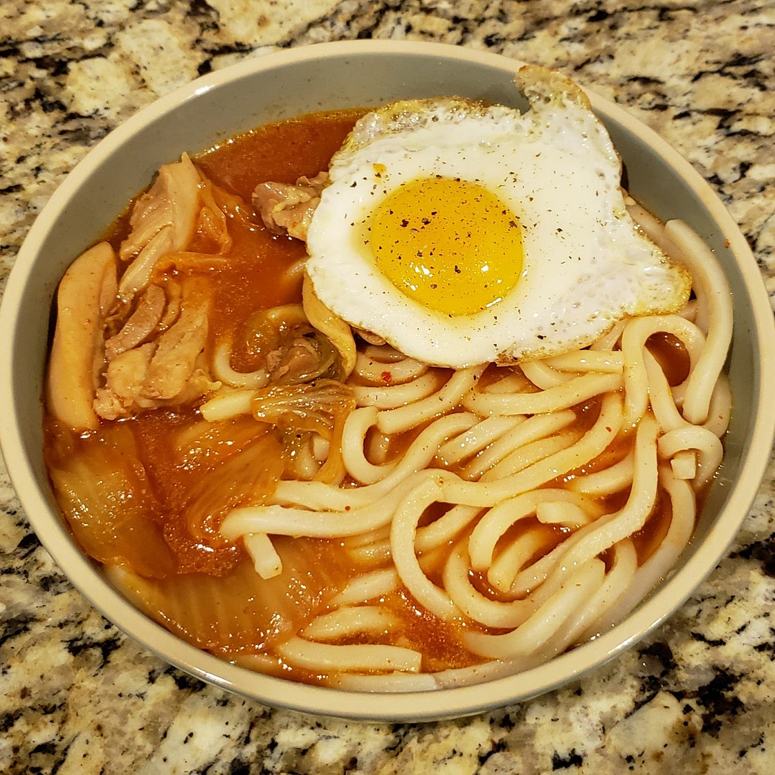 Kimchi Chicken Udon
