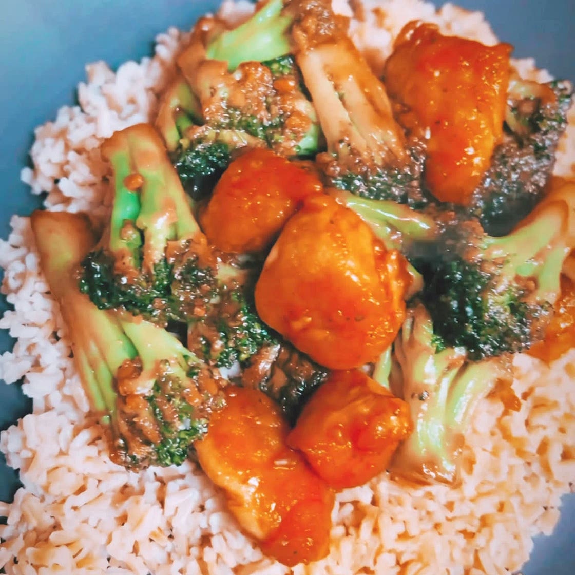 General Tso’s Chicken + Broccoli